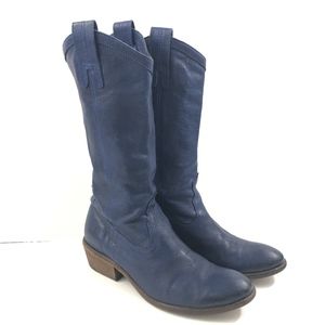 Frye Carson Western Leather Pull On Boot Size 7